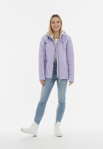 Schmuddelwedda Fleece jas in Lila