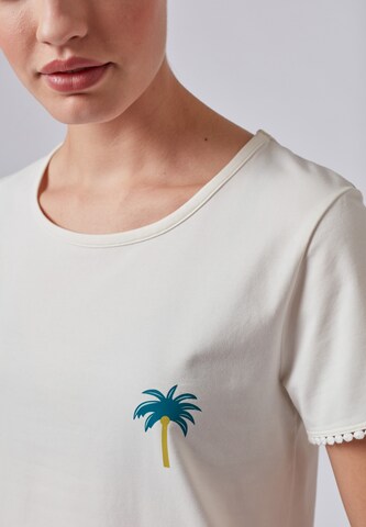 T-shirt Skiny en blanc