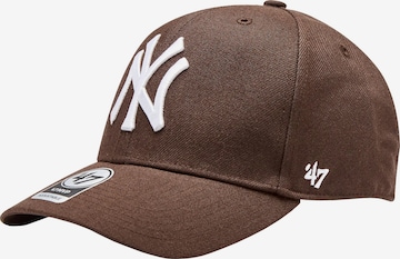 Casquette 'MLB New York Yankees' 47 en marron : devant