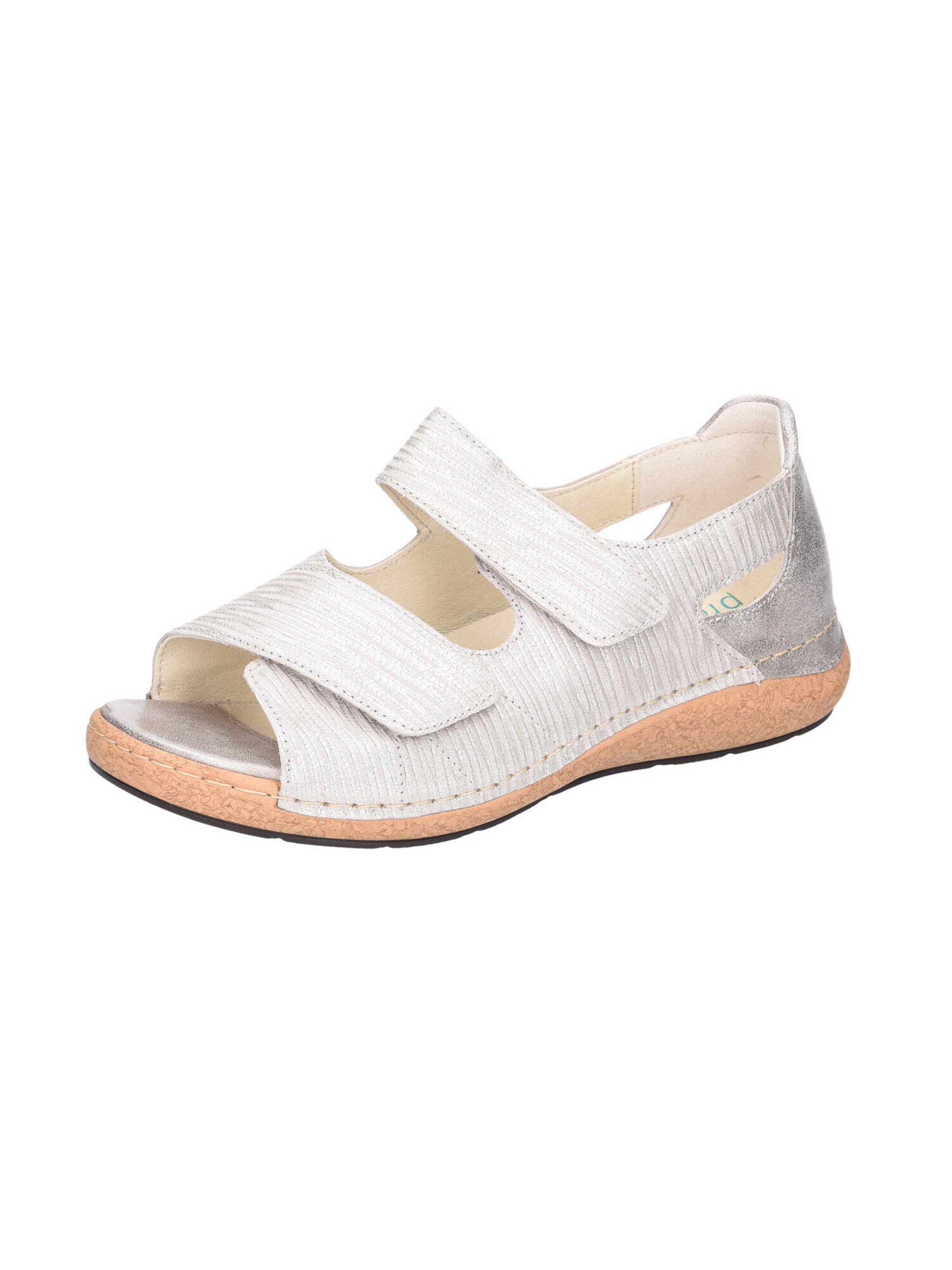 WALDLÄUFER Strap Sandals 'Helliet' in Grey: front