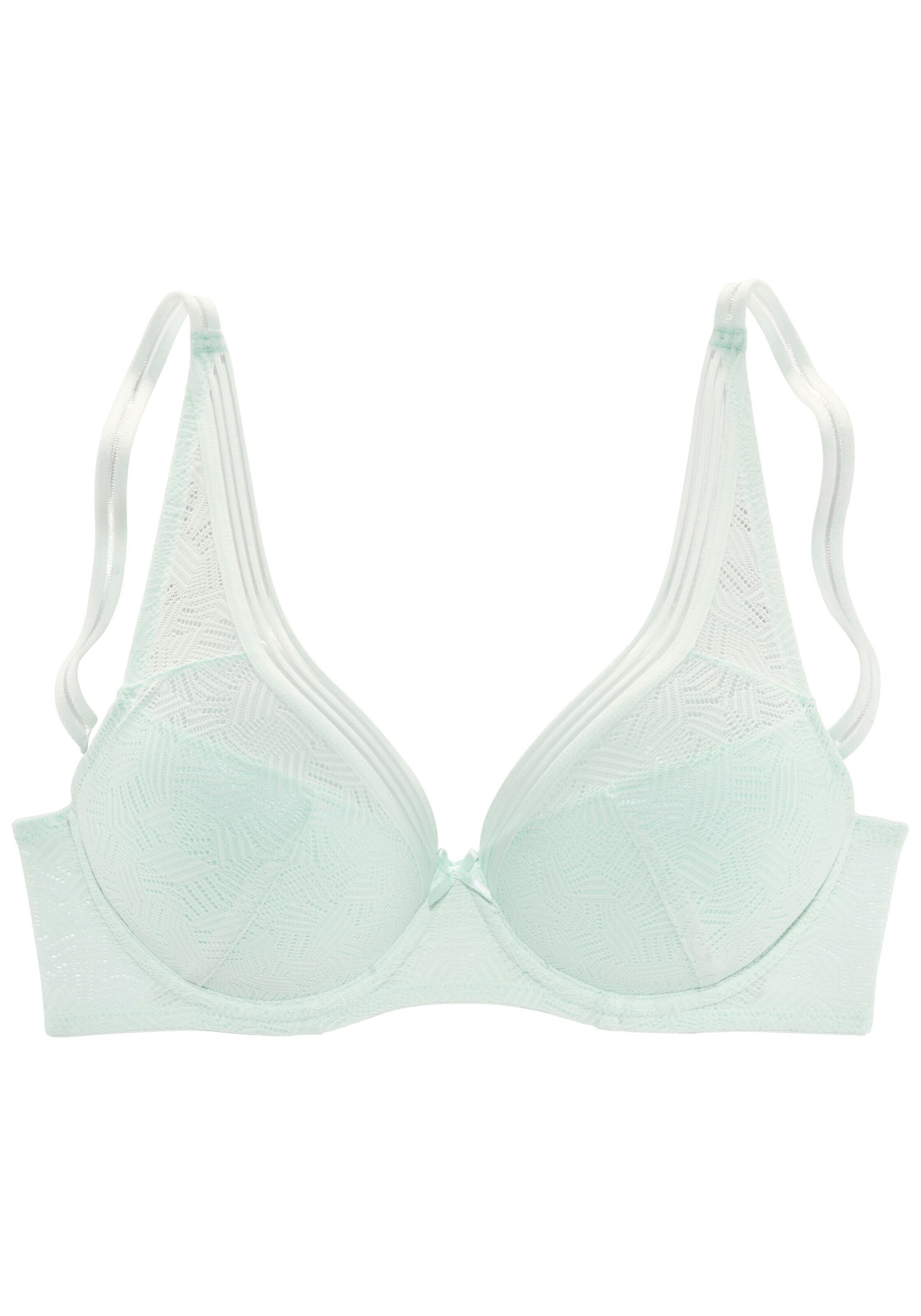 s.Oliver Push-up Biustonosz w kolorze zielony: przód