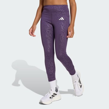 ADIDAS SPORTSWEAR Skinny Sports trousers 'All Sports Optime' in Purple: front