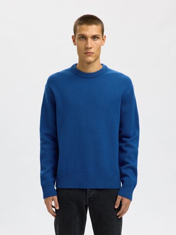 SELECTED Pullover i blå