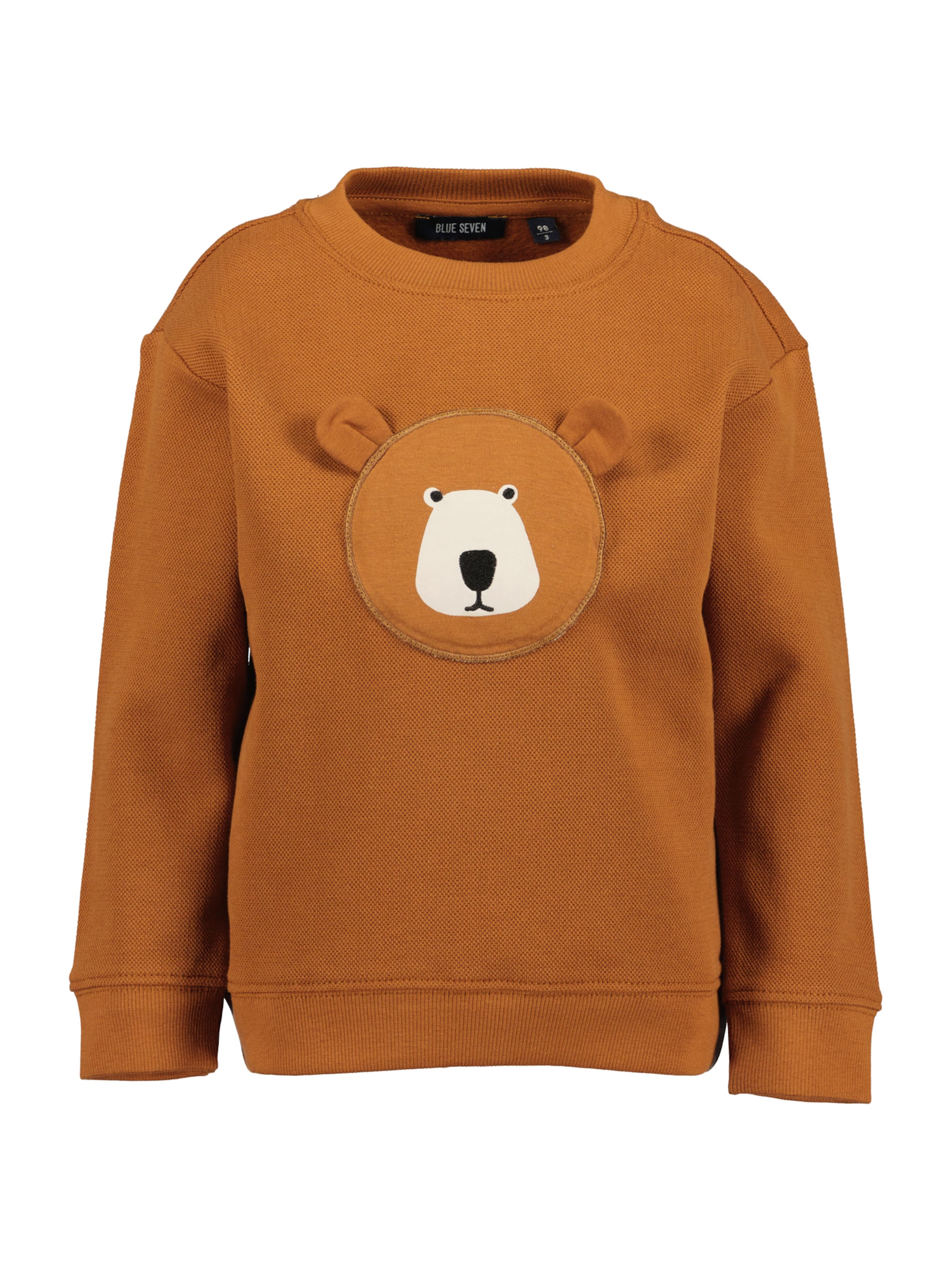 Bluză de molton de la BLUE SEVEN pe maro: față