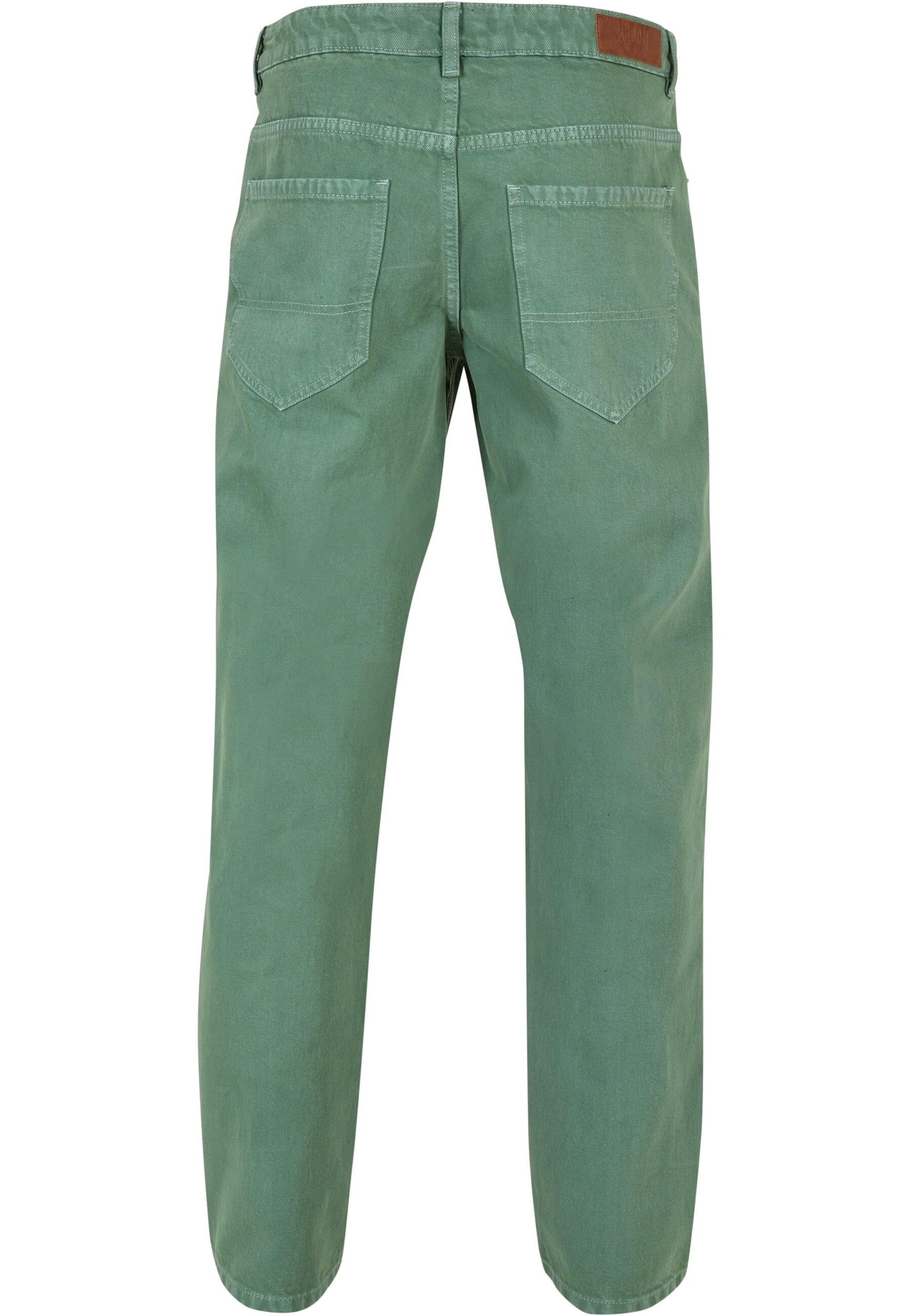 Urban Classics Normální Džíny – zelená