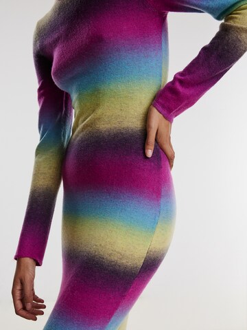 EDITED - Vestido 'Tomma' em mistura de cores