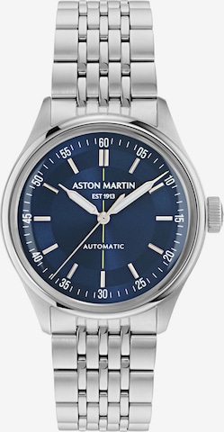 Montre à affichage analogique Aston Martin en argent : devant