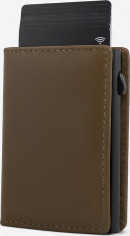 Akaroa Portemonnaie 'Slim Wallet Pelle II' in Grün: Vorderseite