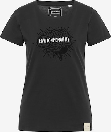 SOMWR Shirt 'INHERIT' in Black: front