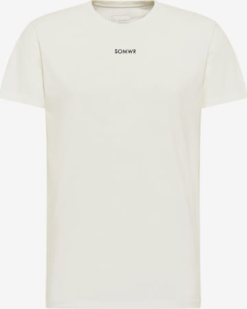 SOMWR T-Shirt 'Outrage' (GOTS) in Beige: predná strana