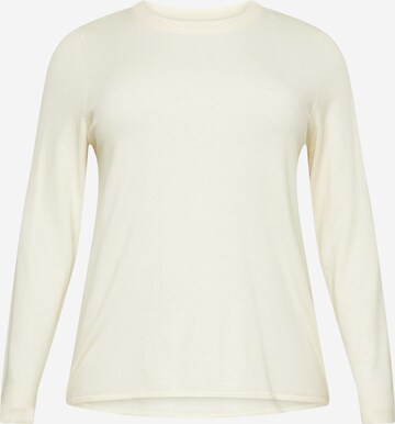 Pull-over 'IBI' ONLY Carmakoma en beige : devant