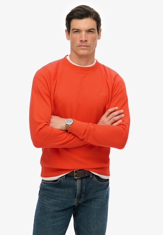 Sweat-shirt Superdry en orange : devant