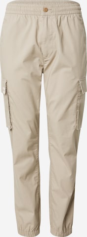 Calvin Klein Jeans Конический (Tapered) Брюки-карго в Бежевый: спереди