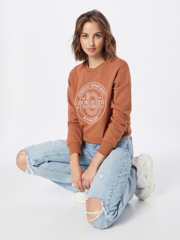 JDY Sweatshirt 'KELLY PARIS' in Braun