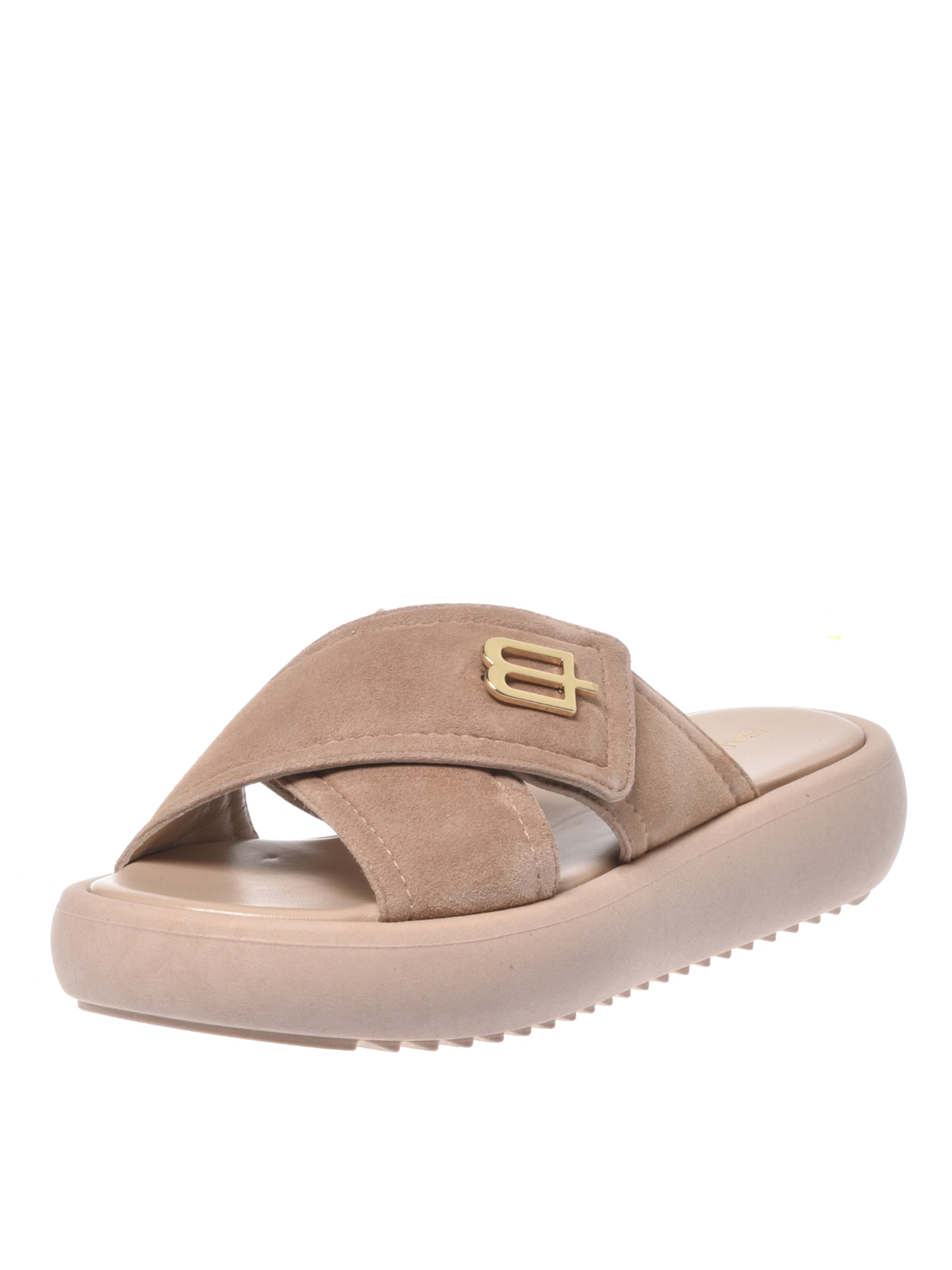 Mule BALDININI en beige : devant