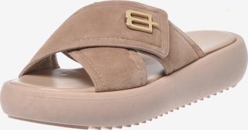 Mule BALDININI en beige : devant