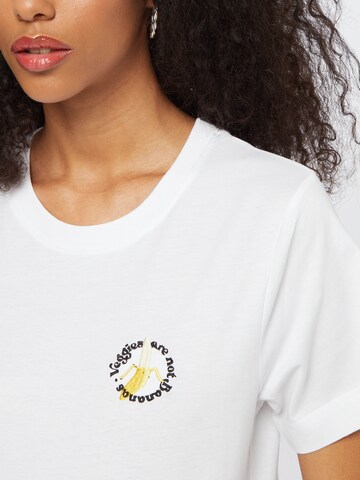 T-shirt 'Mysen Not Bananas' DEDICATED. en blanc