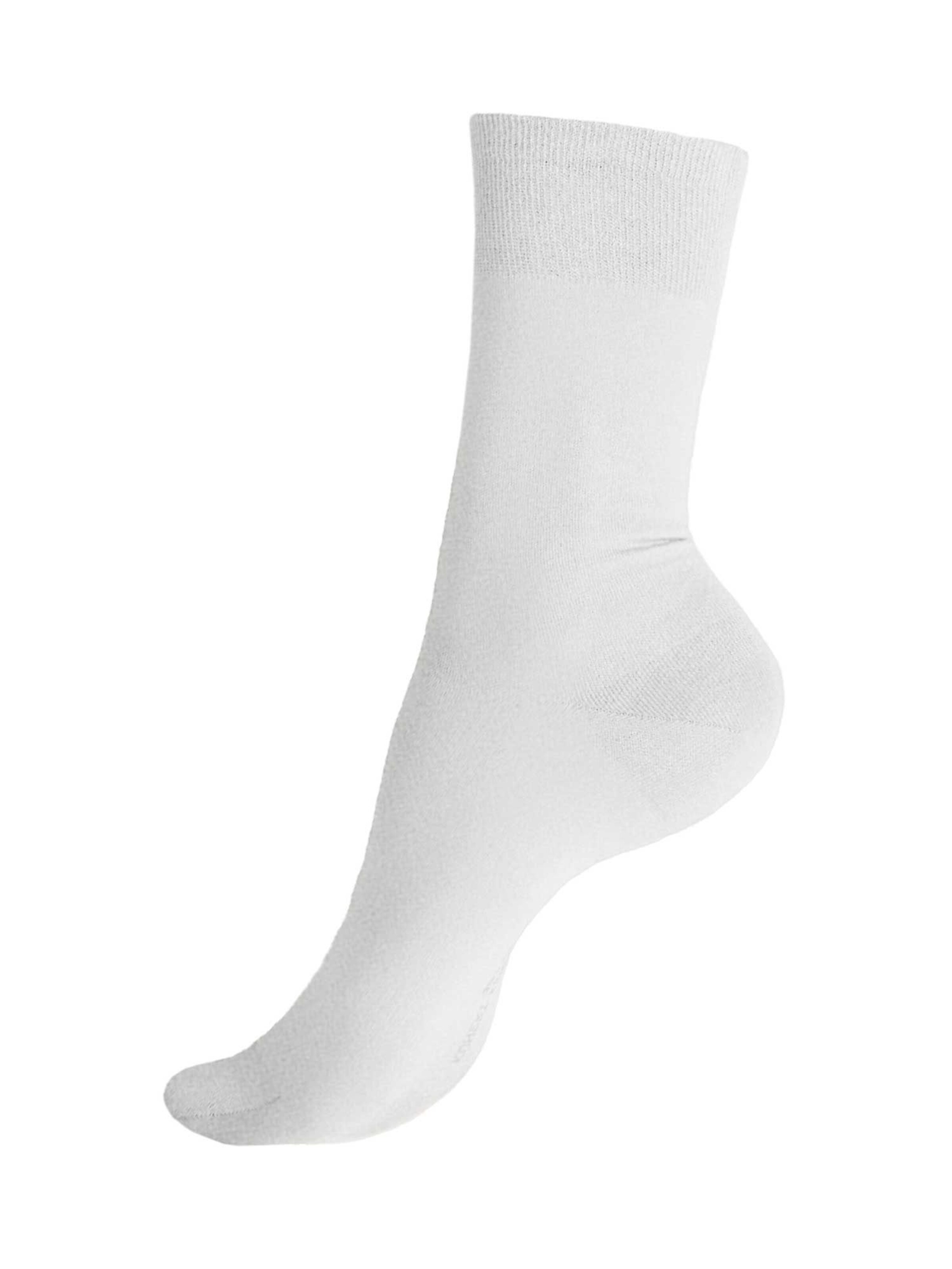 Chaussettes 'Finest Cotton' KUNERT en blanc : devant