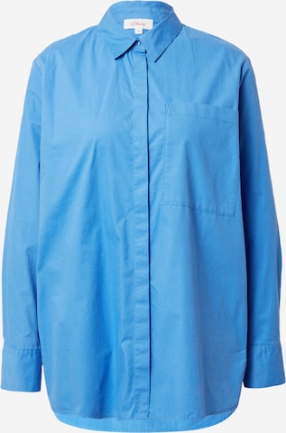 s.Oliver Blouse in Blauw: voorkant