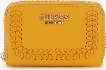 GUESS Wallet 'Tatum' in Yellow: front