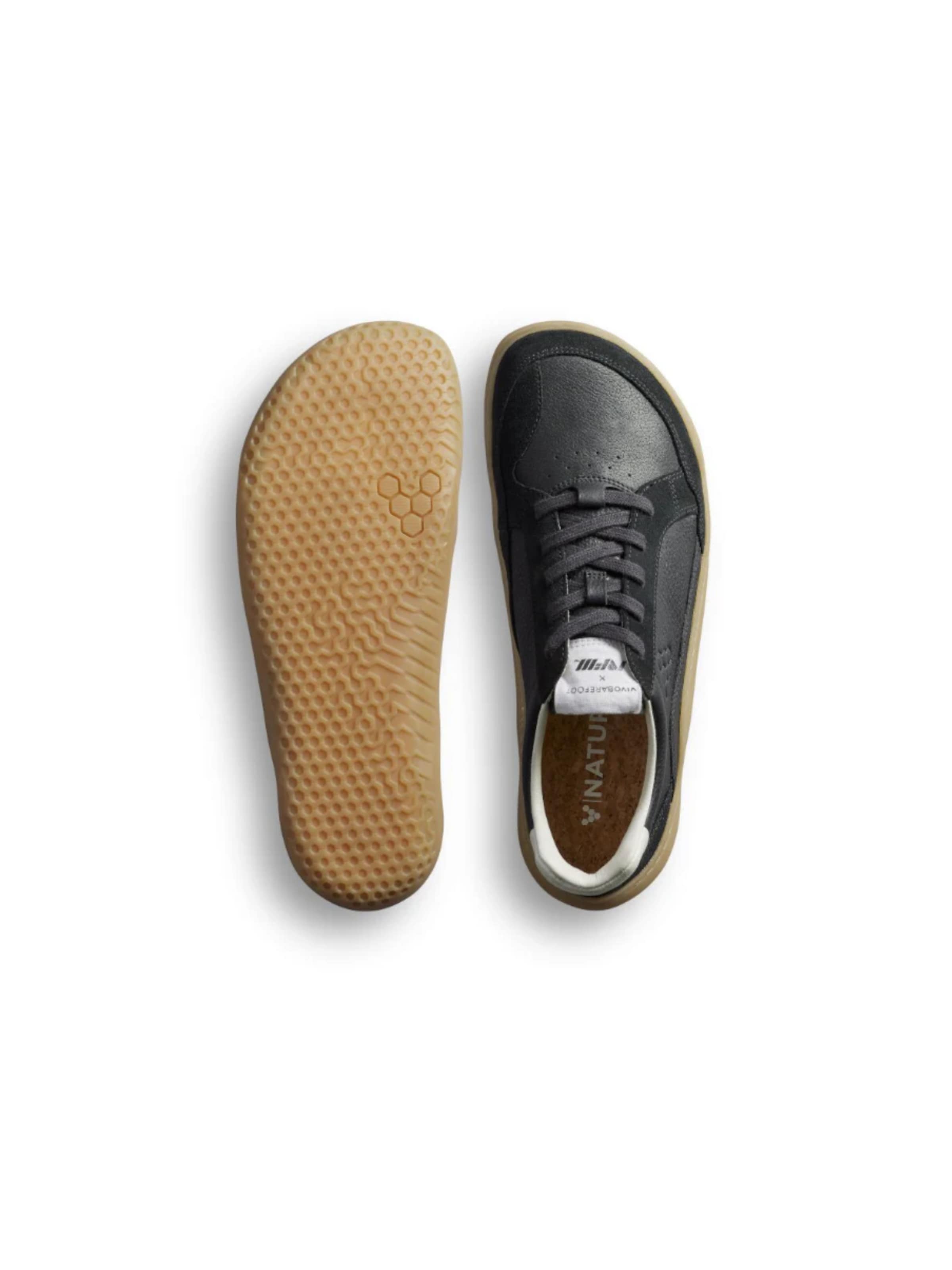 Vivo Barefoot Halbschuh 'GOBI II SNEAKER PREMIUM LEATHER MENS'‌‌‌‌‌‌‌ in Schwarz