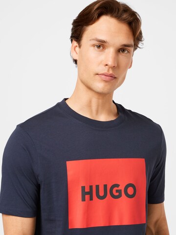 HUGO T-shirt 'Dulive222' i blå