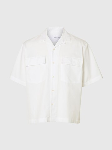 SELECTED - Ajuste confortable Camisa en blanco