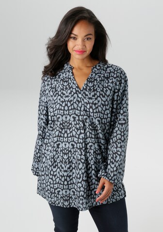 Aniston Bluse in Blau: Vorderseite