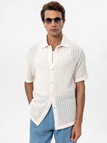 Antioch Regular fit Overhemd in Wit: voorkant