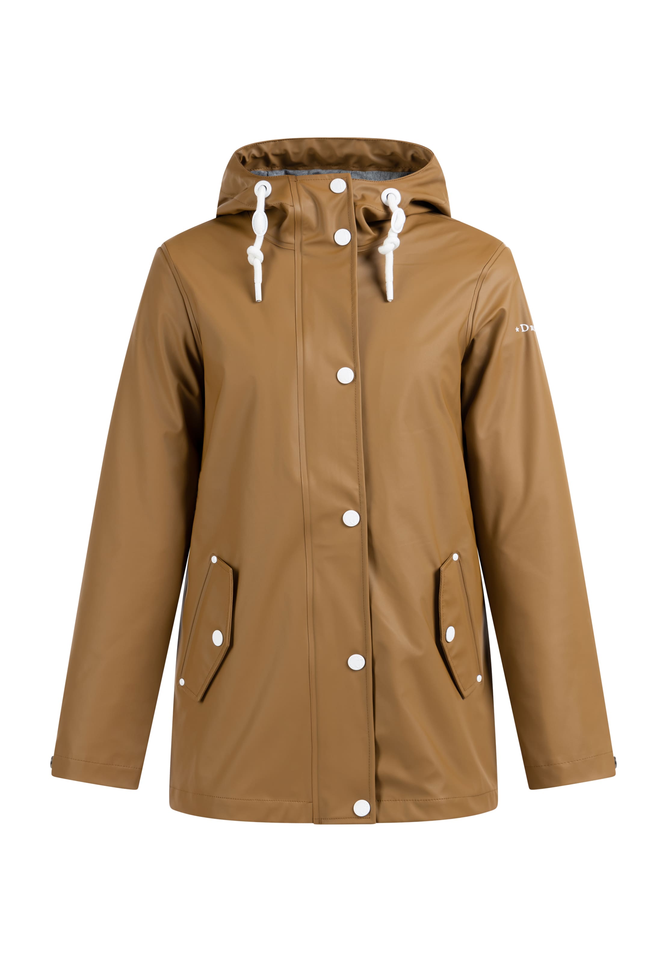DreiMaster Maritim Преходно яке в кафяво: отпред