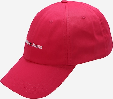 Șapcă de la Tommy Jeans pe roz: față