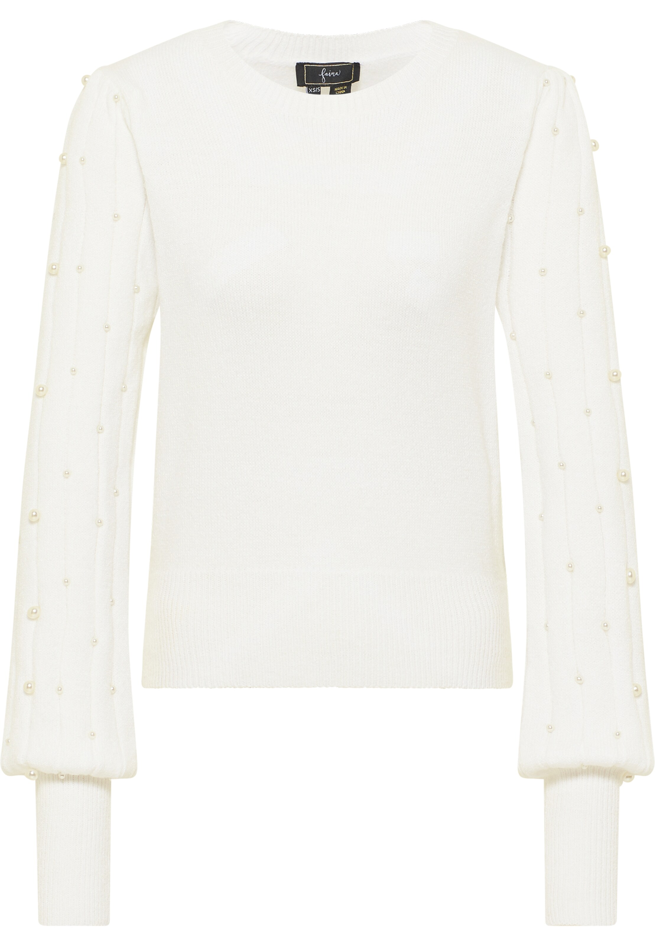 faina Sveter 'Tylin' - Biela: predná strana