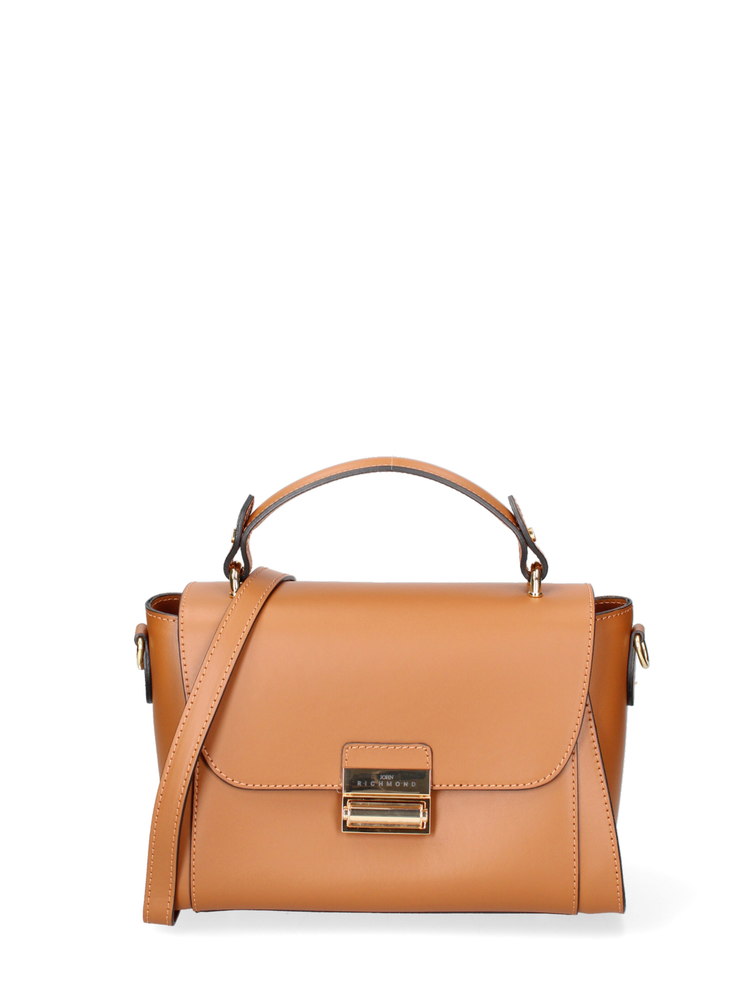 Borsa a mano di John Richmond in marrone: frontale