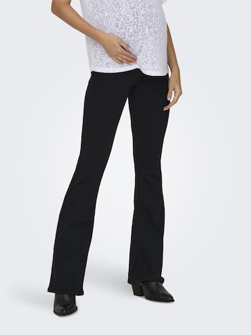 Only Maternity Flared Jeans 'HELLA' in Black: front