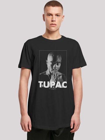 F4NT4STIC Shirt 'Tupac Shakur Praying' in Schwarz: predná strana