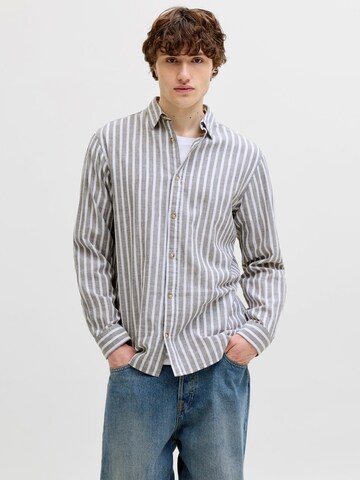 Coupe regular Chemise 'JJESummer' JACK & JONES en gris : devant