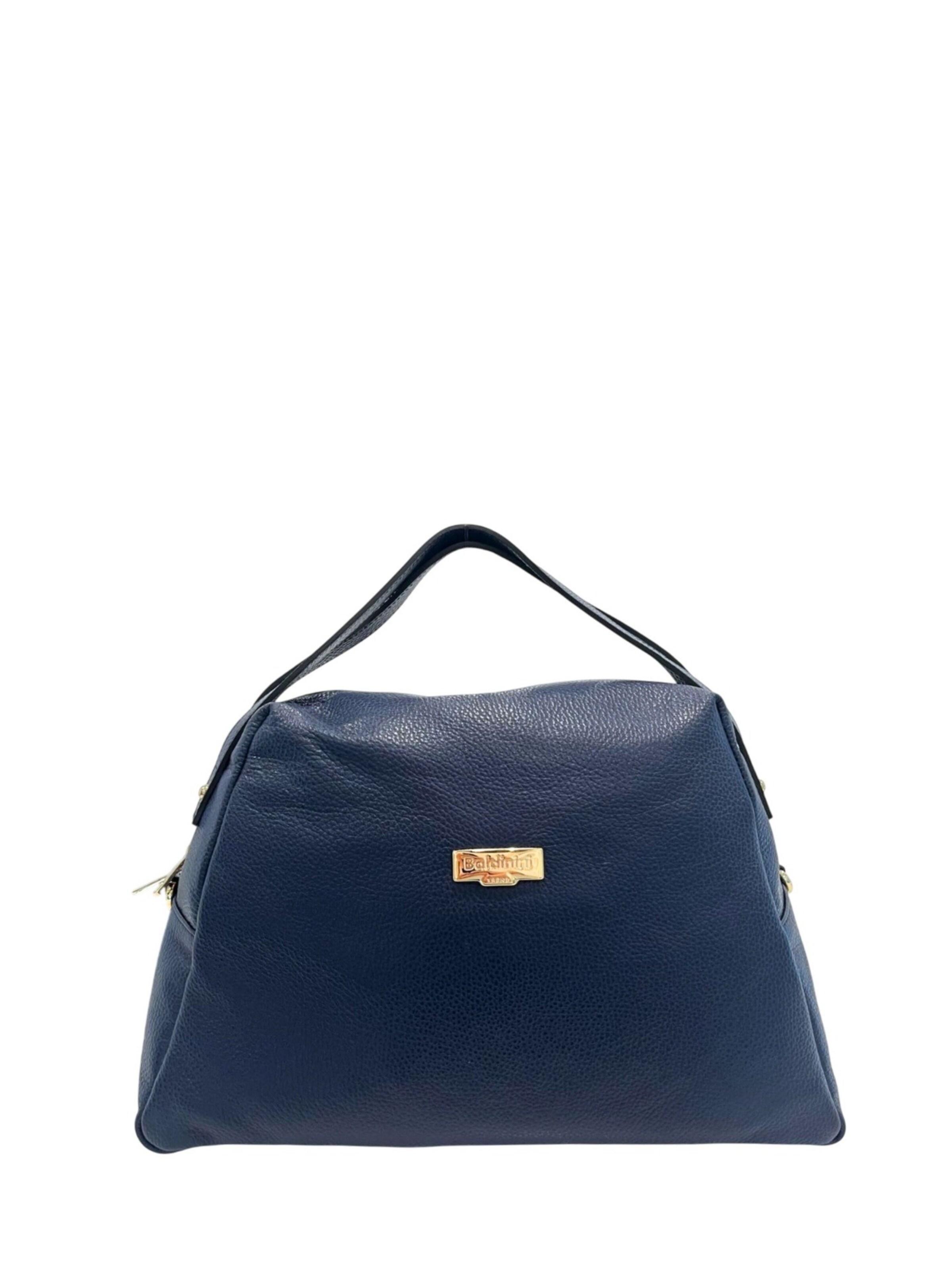 Borsa a mano 'Borsa a mano donna pelle 100% Baldinini Trend Lucca con tracolla' di Baldinini Trend in blu: frontale