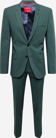 HUGO Slim fit Suit 'Arti/Hesten' in Green: front