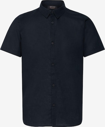 INDICODE JEANS Button Up Shirt ' IDMonk ' in Black: front