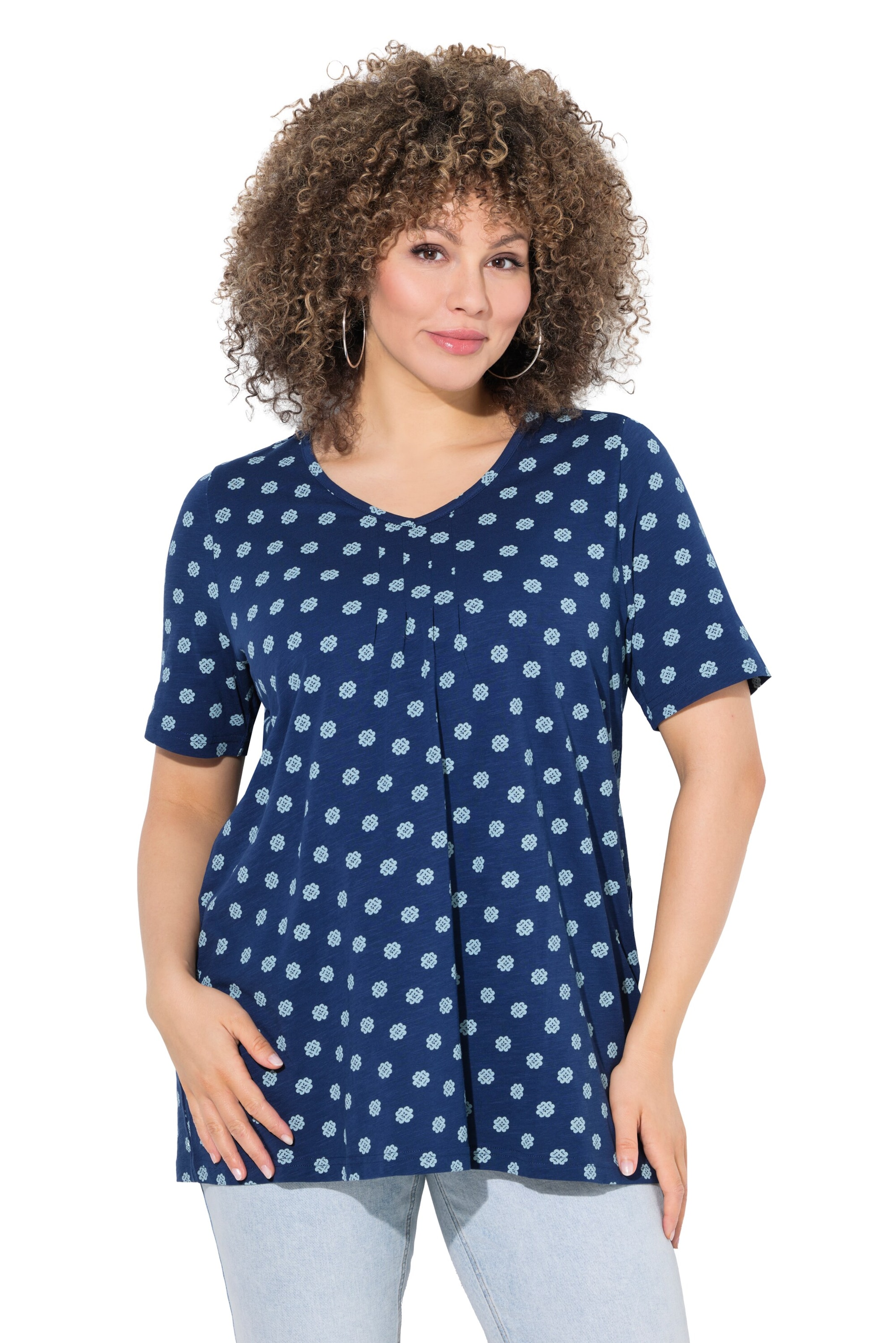 Ulla Popken Shirt in Blue: front