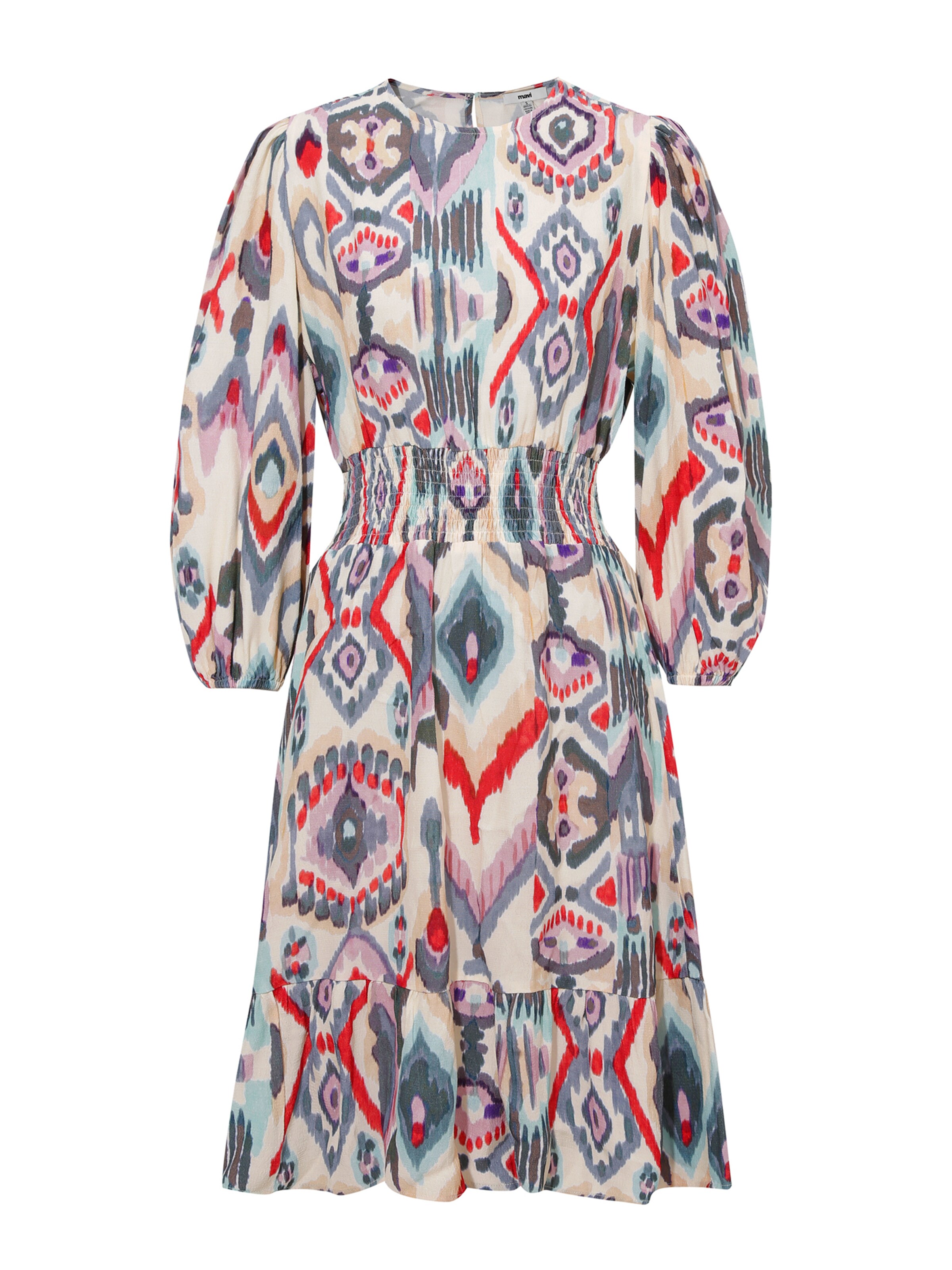 Mavi Kleid in Weiß: Vorderseite