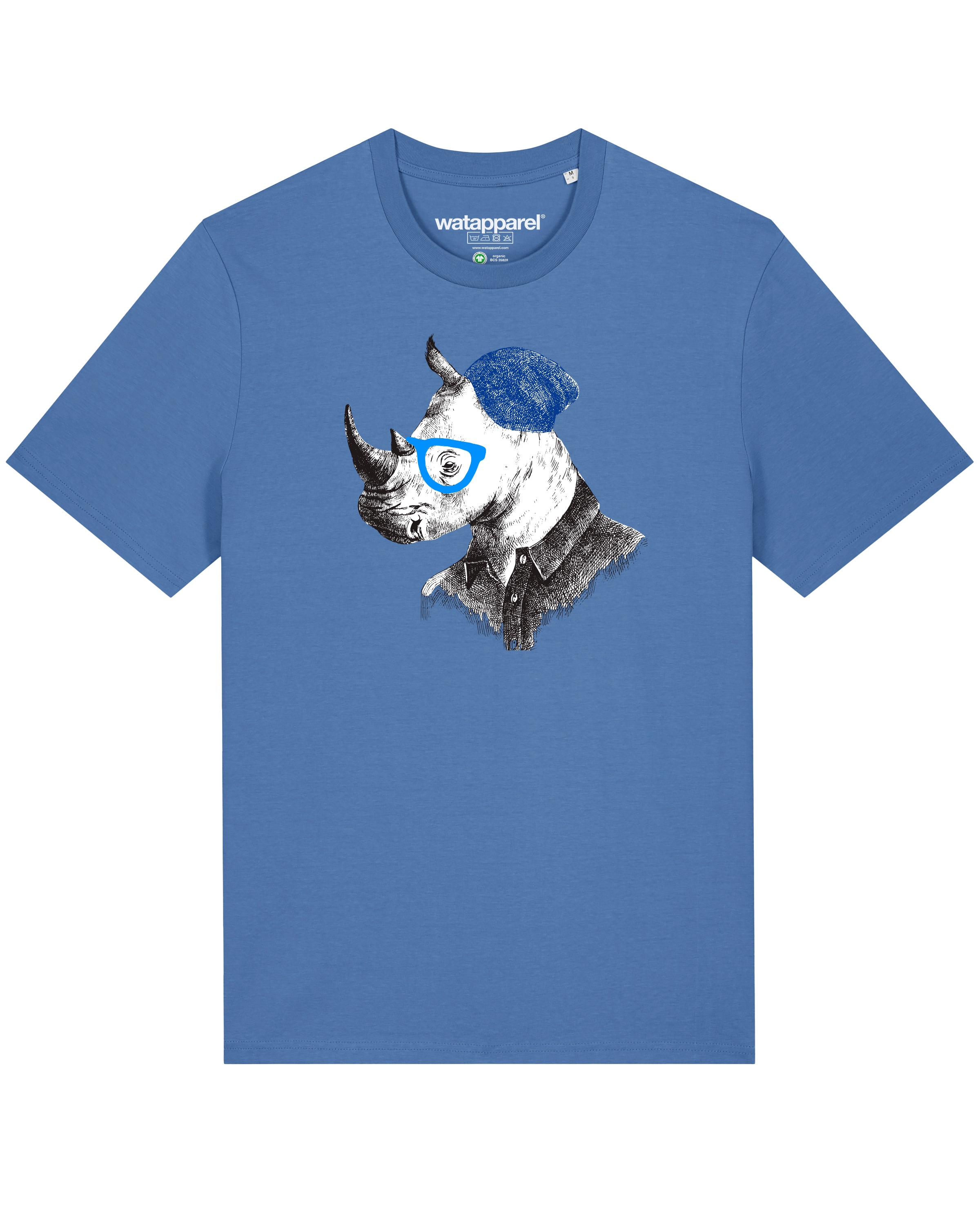 T-Shirt 'Nashorn' Watapparel en bleu : devant