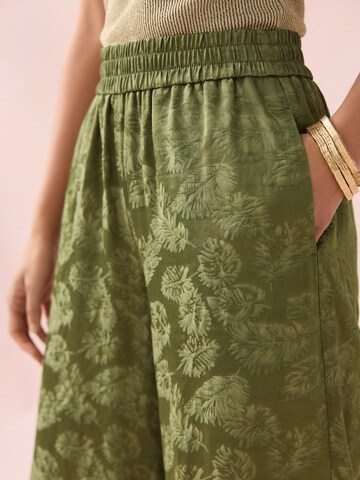 Wide leg Pantaloni de la Next pe verde