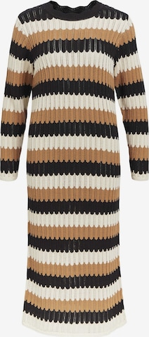 OBJECT Knitted dress in Beige: front