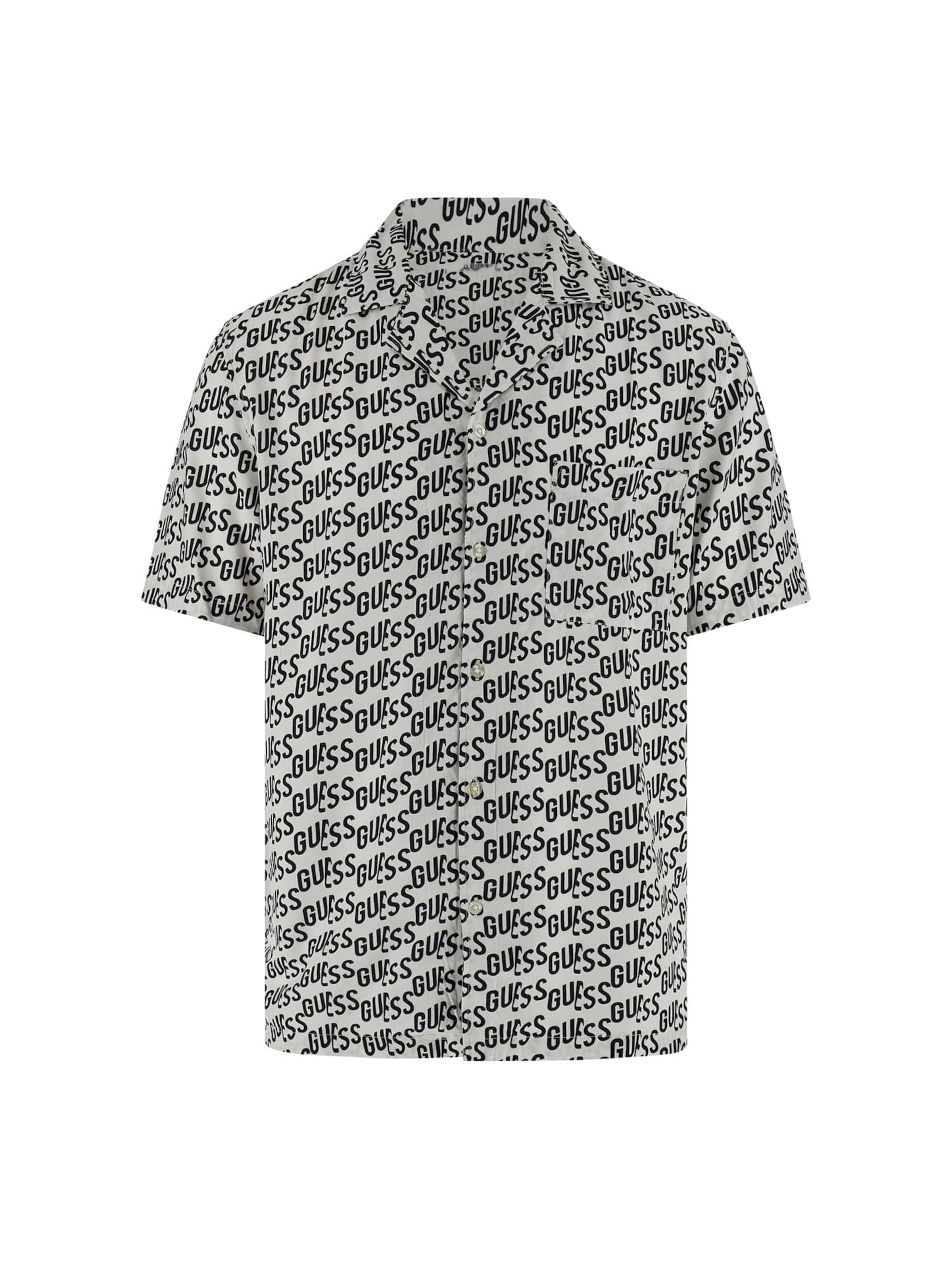 GUESS Regular Fit Hemd in Weiß: Vorderseite