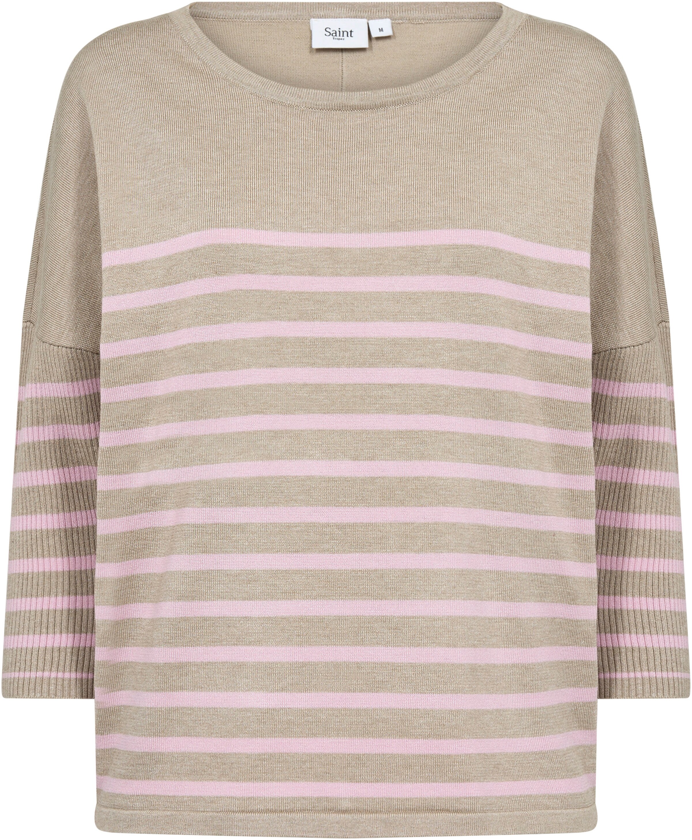 SAINT TROPEZ Sweater 'MilaSZ' in Grey: front