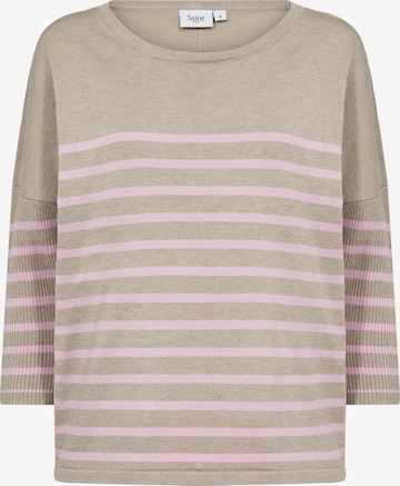 SAINT TROPEZ Pullover 'MilaSZ' in Grau: Vorderseite