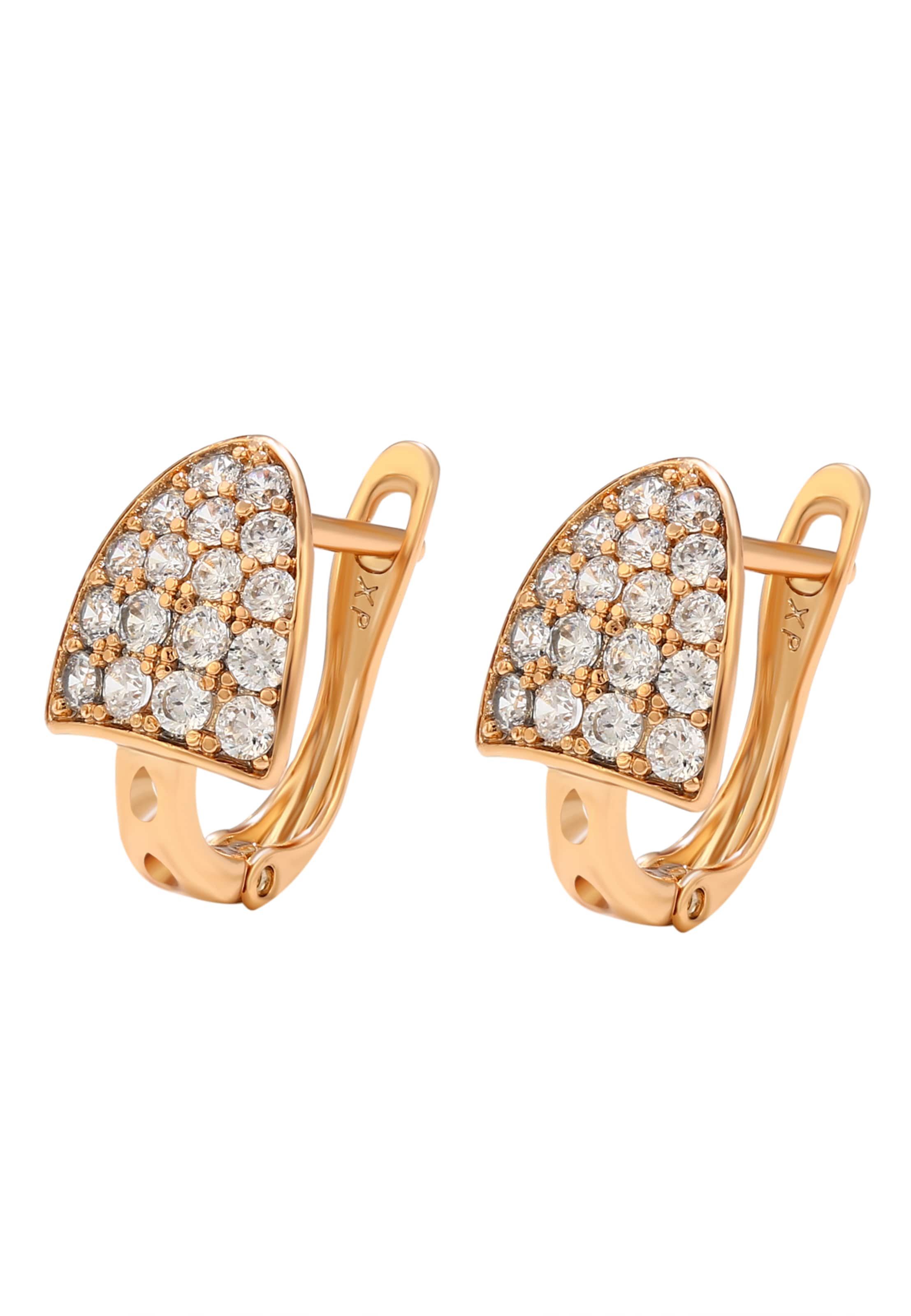 Gaya Boucles d'oreilles en or / argent, Vue avec produit