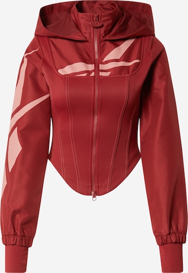 Reebok Classics Sweatjacke 'Cardi B Corset' in rosa / weinrot, Produktansicht