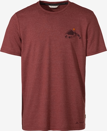 VAUDE Functioneel shirt 'Redmont' in Rood: voorkant